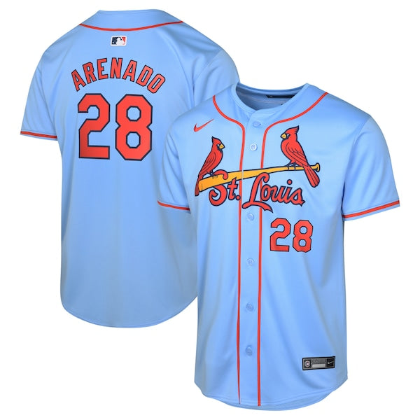 Nolan Arenado St. Louis Cardinals Nike Youth Alternate Limited Player Jersey?ยจC Light Blue