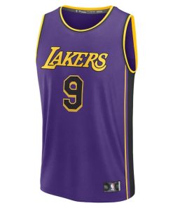 Alternative view of Bronny James Los Angeles Lakers  Fast Break Replica Player Jersey - Statement Edition - Purple