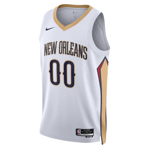 New Orleans Pelicans Nike Unisex Swingman Custom Jersey White - Association Edition - Image 2
