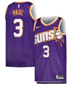 Alternative view of Chris Paul Phoenix Suns Nike Unisex Swingman Jersey - Icon Edition - Purple/White