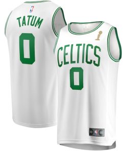 Jayson Tatum Boston Celtics  2024 NBA Finals Champions Fast Break Replica Player Jersey - White - Association Edition