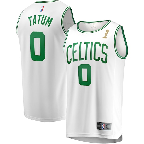 Jayson Tatum Boston Celtics 2024 NBA Finals Champions Fast Break Replica Player Jersey - White - Association Edition
