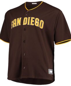Alternative view of San Diego Padres Big & Tall Alternate Replica Team Jersey - Sand/Brown