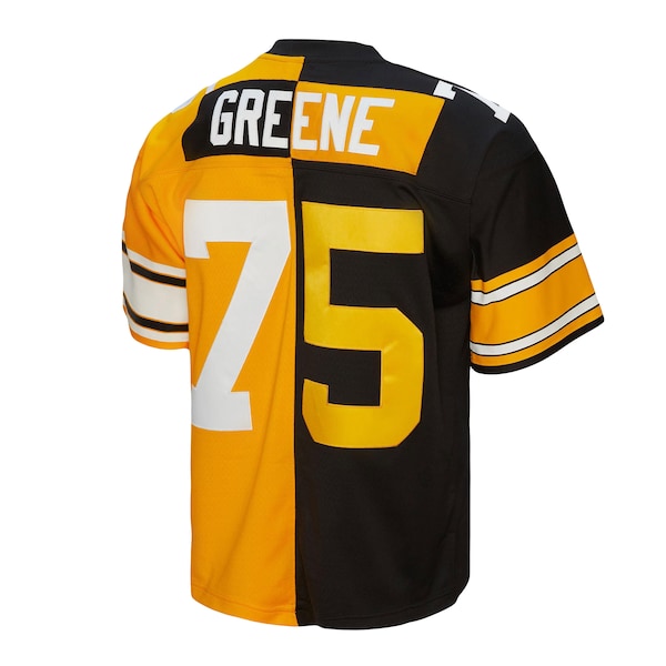 Joe Greene Pittsburgh Steelers 1976 Split Legacy Replica Jersey - Black/Gold - Image 3