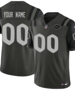 New York Jets Nike 2025 RIVALRIES Custom Vapor Limited Jersey - Green