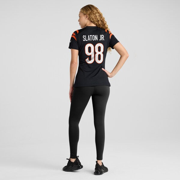 Tedarrell Slaton Jr Cincinnati Bengals Nike Women's Team Game Jersey - Black - Image 6