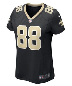 Alternative view of J.P. Holtz New Orleans Saints Nike Women's Game Player Jersey - Black