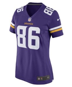 Alternative view of Johnny Mundt Minnesota Vikings Nike Women's Game Player Jersey - Purple