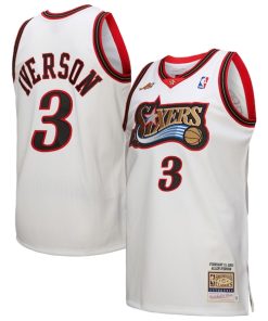 Allen Iverson Philadelphia 76ers  2000 NBA All-Star Game Authentic Jersey - White