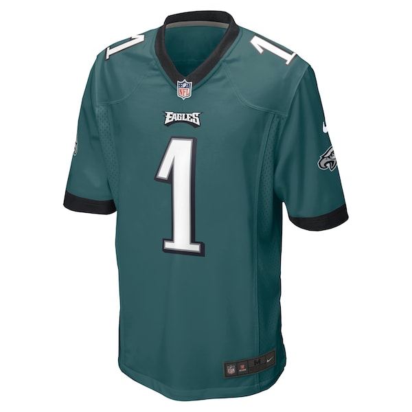 Number 1 Dad Philadelphia Eagles Nike Game Jersey - Midnight Green - Image 2