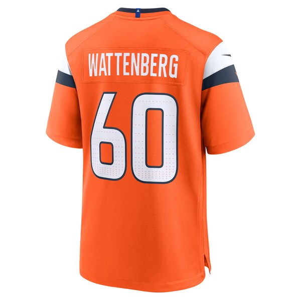 Luke Wattenberg Denver Broncos Nike Team Game Jersey - Orange - Image 3