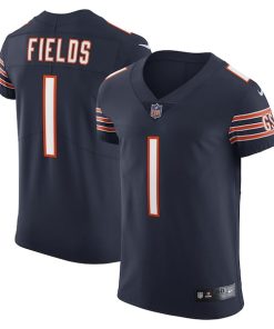 Justin Fields Chicago Bears Nike Vapor Elite Jersey - Navy
