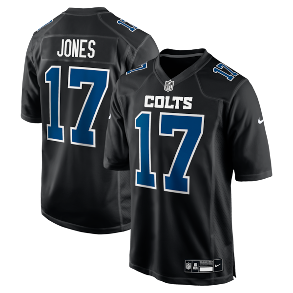 Daniel Jones Indianapolis Colts Nike Fashion Game Jersey - Carbon Black/White - Image 2