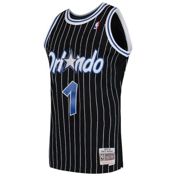 Tracy McGrady Orlando Magic Hardwood Classics Swingman Jersey - Black/Blue - Image 8