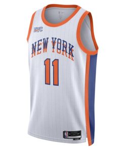 Alternative view of Jalen Brunson New York Knicks Nike Unisex 2024/25 Swingman Player Jersey - City Edition - White