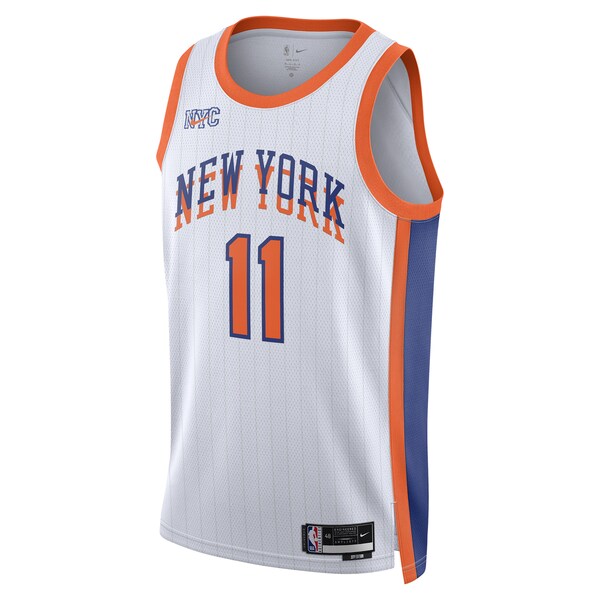 Jalen Brunson New York Knicks Nike Unisex 2024/25 Swingman Player Jersey - City Edition - White - Image 2