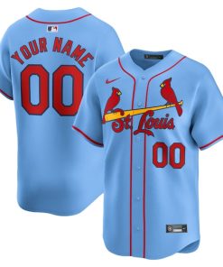 St. Louis Cardinals Nike  Alternate Limited Custom Jersey?¨C Light Blue