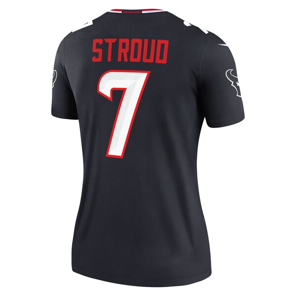 C.J. Stroud Houston Texans Nike Women's Legend Player Performance Top - Navy - Image 3