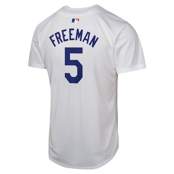 Freddie Freeman Los Angeles Dodgers Nike Youth Home Game Player Jersey - White - Image 3