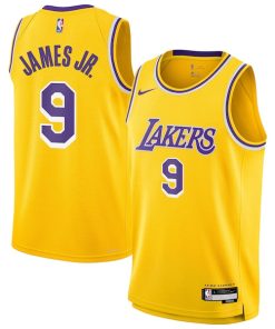Bronny James Jr. Los Angeles Lakers Nike Youth Swingman Jersey - Icon Edition - Gold