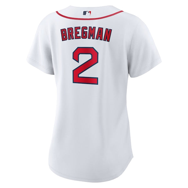 Alex Bregman Boston Red Sox Nike Women's Home 1.0 Replica Player Jersey - White - Image 3