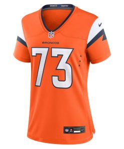 Alternative view of Frank Crum Denver Broncos Nike Women's Team Game Jersey -  Orange