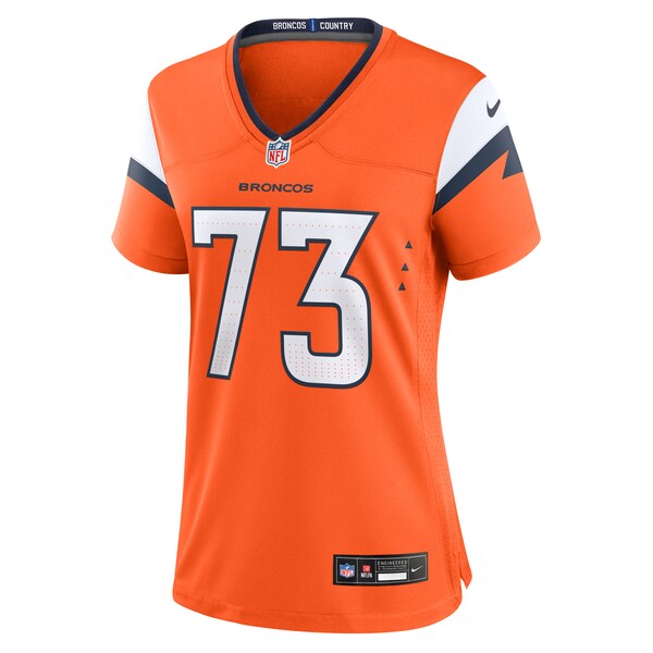 Frank Crum Denver Broncos Nike Women's Team Game Jersey - Orange - Image 2