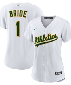 Athletics Nike Women's #1 Bride Home Replica Jersey - White