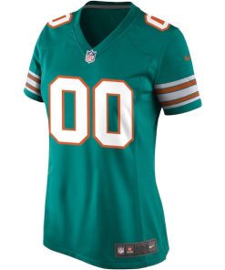 Alternative view of Miami Dolphins Nike Women's Alternate Custom Game Jersey - Aqua