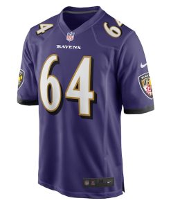 Alternative view of Tyler Linderbaum Baltimore Ravens Nike Player Game Jersey - Purple