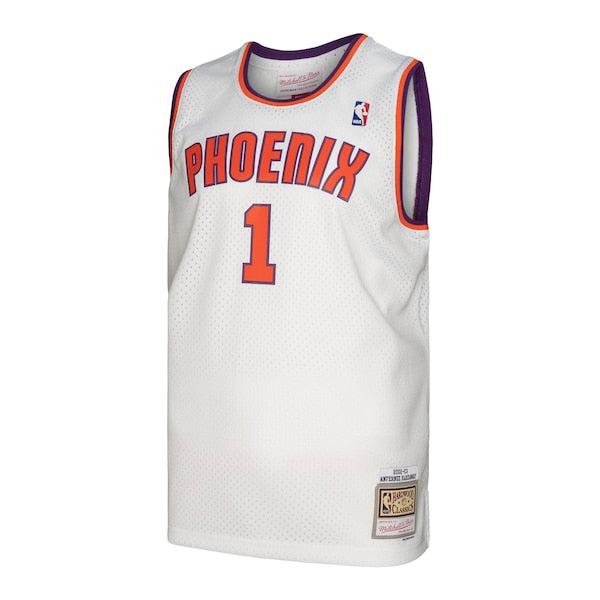Penny Hardaway Phoenix Suns 2001/02 Hardwood Classics Swingman Jersey - White/Purple - Image 4