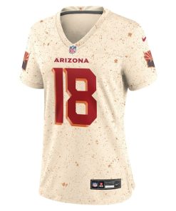 Alternative view of Marvin Harrison Jr. Arizona Cardinals Nike Women's 2025 Rivalries Collection Game Jersey - Natural