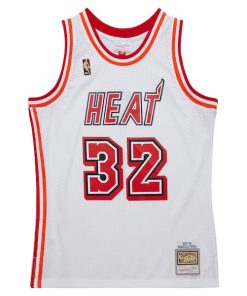 Alternative view of Shaquille O'Neal Miami Heat 2007/08 Hardwood Classics Swingman Jersey - White