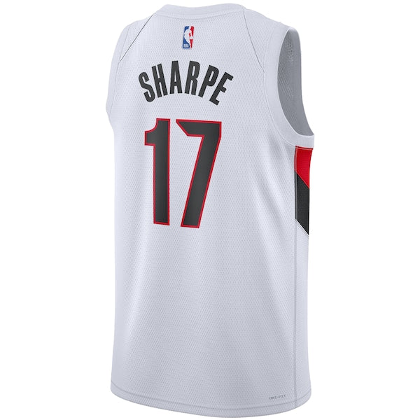 Shaedon Sharpe Portland Trail Blazers Nike Unisex Swingman Player Jersey - Association Edition - White - Image 3