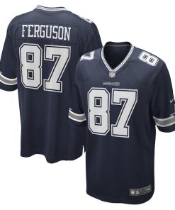 Jake Ferguson Dallas Cowboys Nike Game Jersey - Navy/White