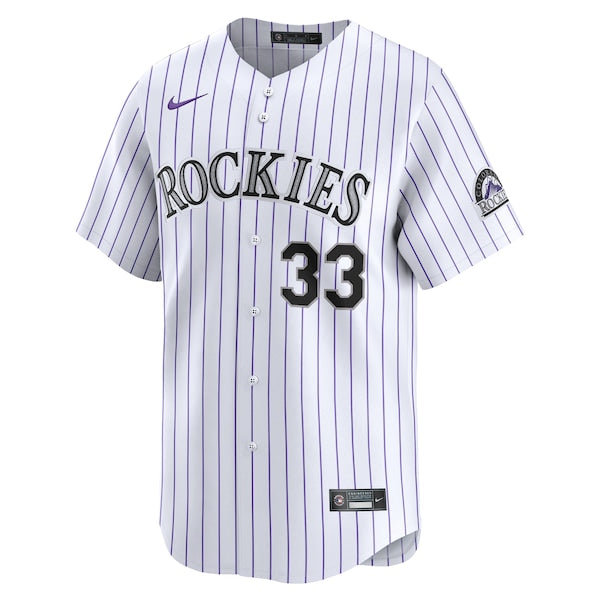 Larry Walker Colorado Rockies Nike Home Limited Player Jersey - White - Image 2