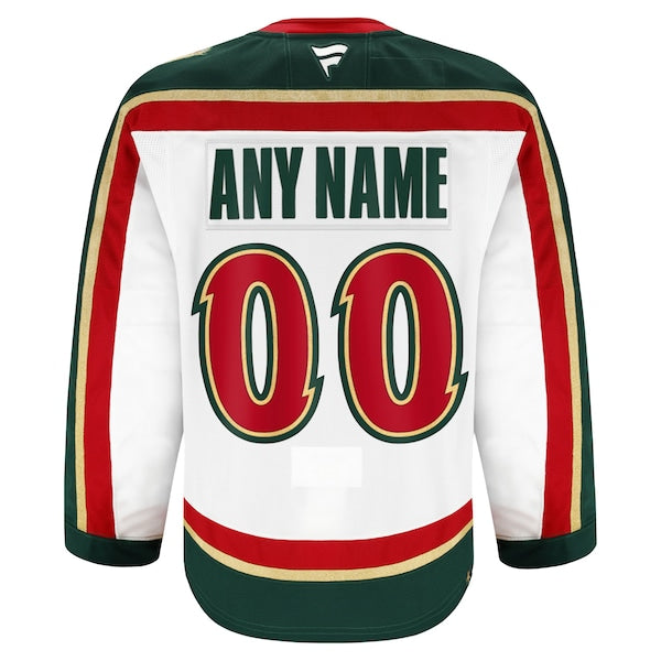 Minnesota Wild 25th Anniversary Authentic Pro Custom Jersey - White/Green - Image 4