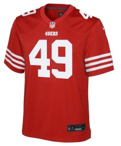 Alternative view of The Faithful San Francisco 49ers Nike Youth Team Game Jersey - Scarlet