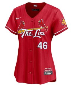 Alternative view of Paul Goldschmidt St. Louis Cardinals Nike Women's 2024 City Connect Limited Player Jersey - Red