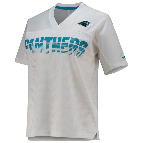 Carolina Panthers Nike Women's Fan Replica Jersey - White - Image 2