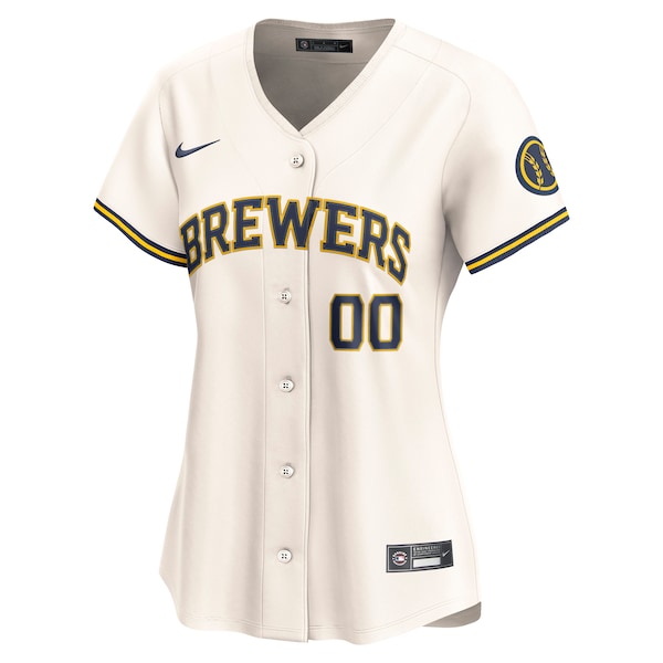 Milwaukee Brewers Nike Women's Home Limited Custom Jersey - Cream - Image 2