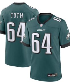 Brett Toth Philadelphia Eagles Nike Game Jersey - Midnight Green