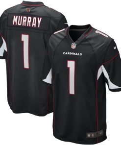 Alternative view of Kyler Murray Arizona Cardinals Nike Alternate Game Jersey - Black/Cardinal/White