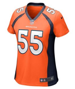 Alternative view of Frank Clark Denver Broncos Nike Women's Team Game Jersey -  Orange