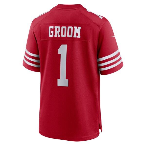 Number 1 Groom San Francisco 49ers Nike Game Jersey - Scarlet - Image 3