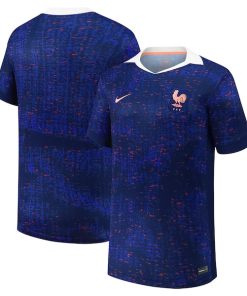 Alternative view of France National Team Nike Youth 2025/26 Home Replica Jersey - Blue