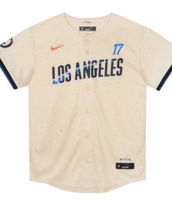 Alternative view of Shohei Ohtani Los Angeles Dodgers Nike Preschool 2024 City Connect Limited Player Jersey - Cream
