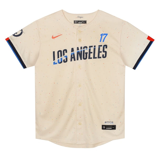 Shohei Ohtani Los Angeles Dodgers Nike Preschool 2024 City Connect Limited Player Jersey - Cream - Image 2