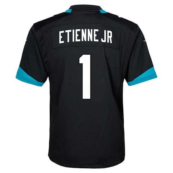 Travis Etienne Jacksonville Jaguars Nike Youth Alternate Player Game Jersey - Black - Image 4