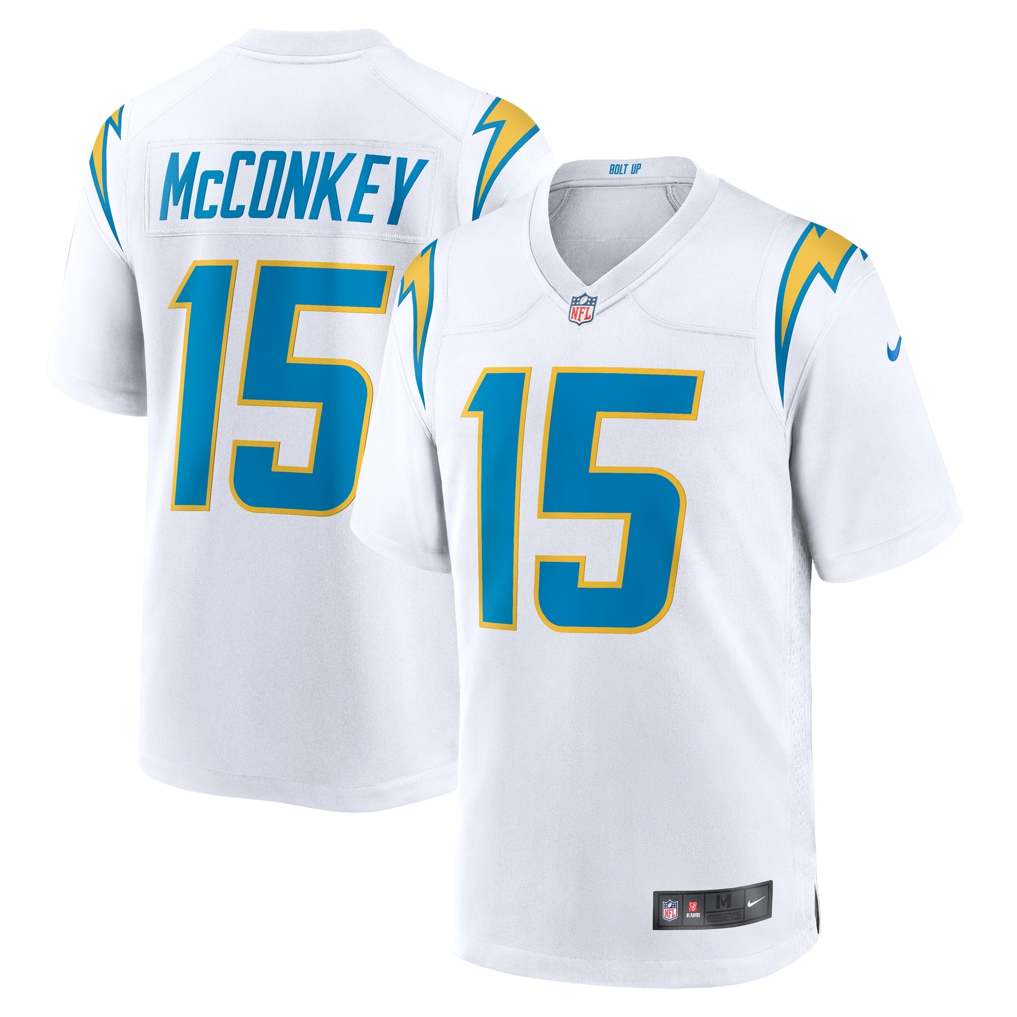 Ladd McConkey Los Angeles Chargers Nike Alternate Game Jersey - Navy/Royal/White - Image 8